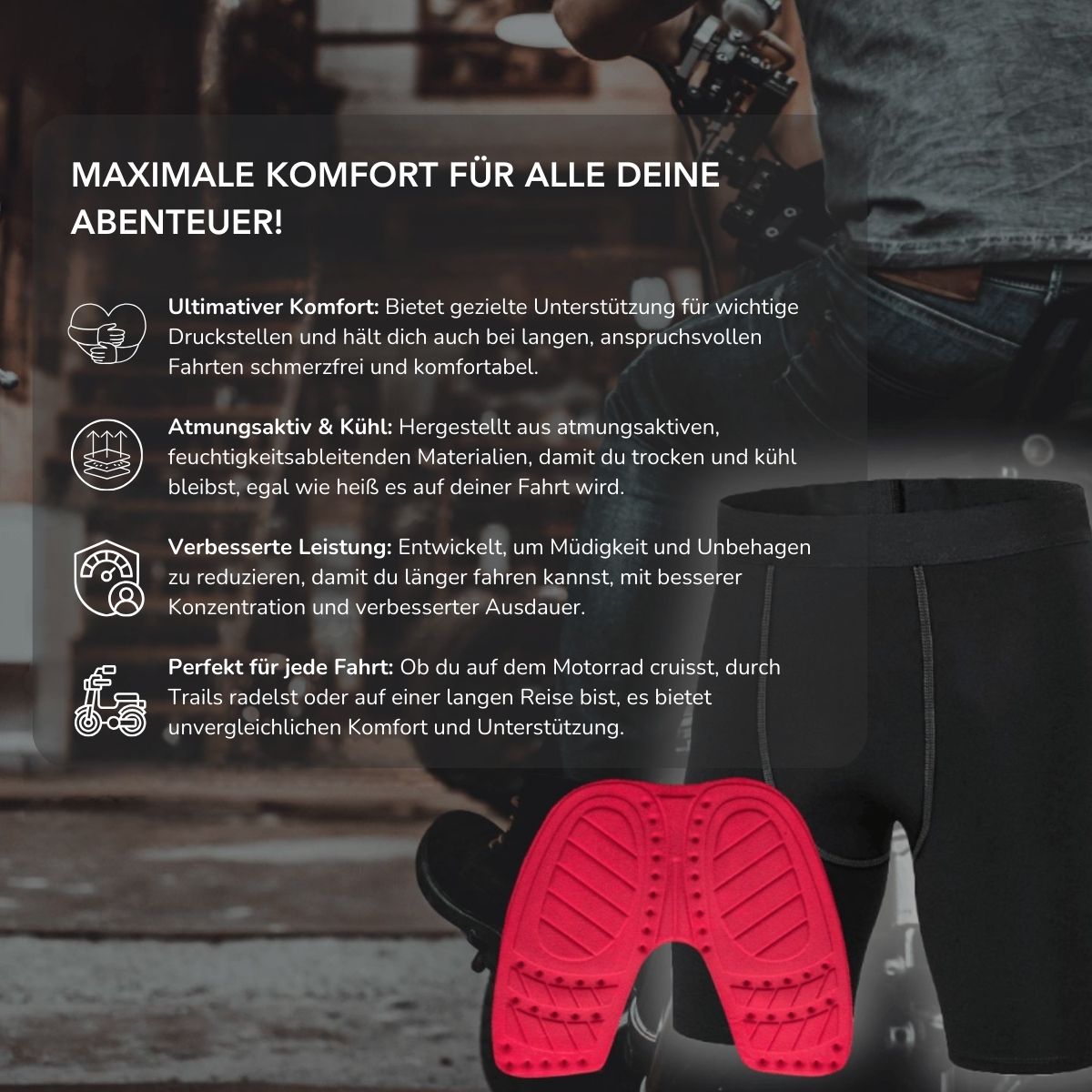 Serenosole™ RideGuard | Fahre länger, bleib bequem und spüre, als würdest du nichts tragen | Ultimativer Fahrkomfort 2025