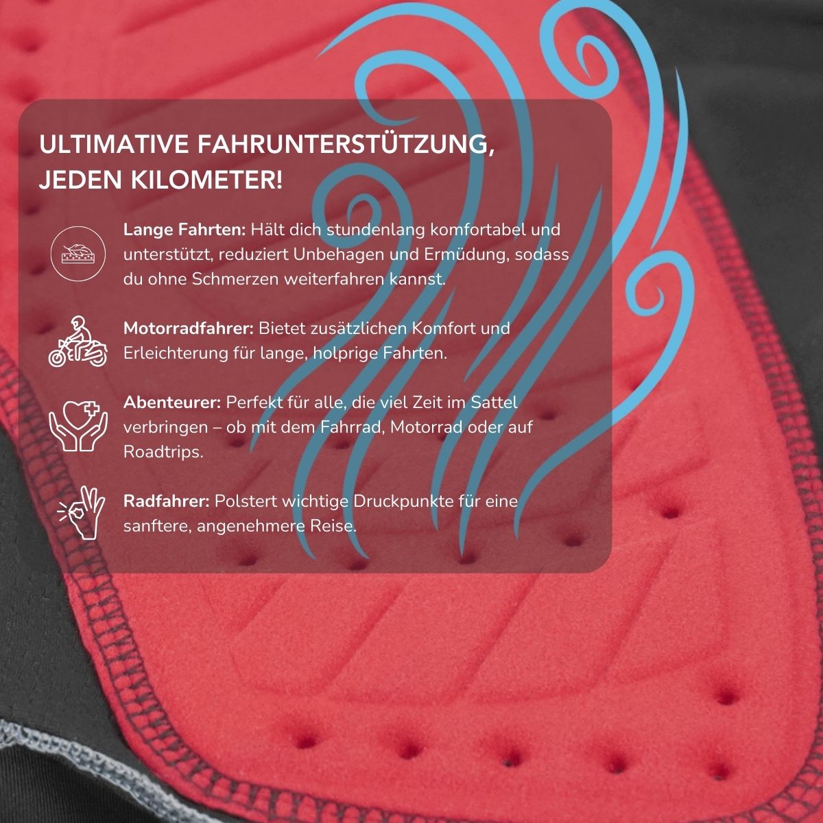 Serenosole™ RideGuard | Fahre länger, bleib bequem und spüre, als würdest du nichts tragen | Ultimativer Fahrkomfort 2025
