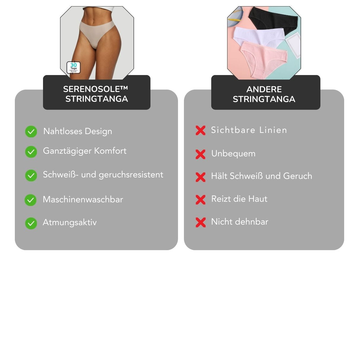 Serenosole™ SeamLuxe | Alltagstauglicher unsichtbarer String (2+2 GRATIS)