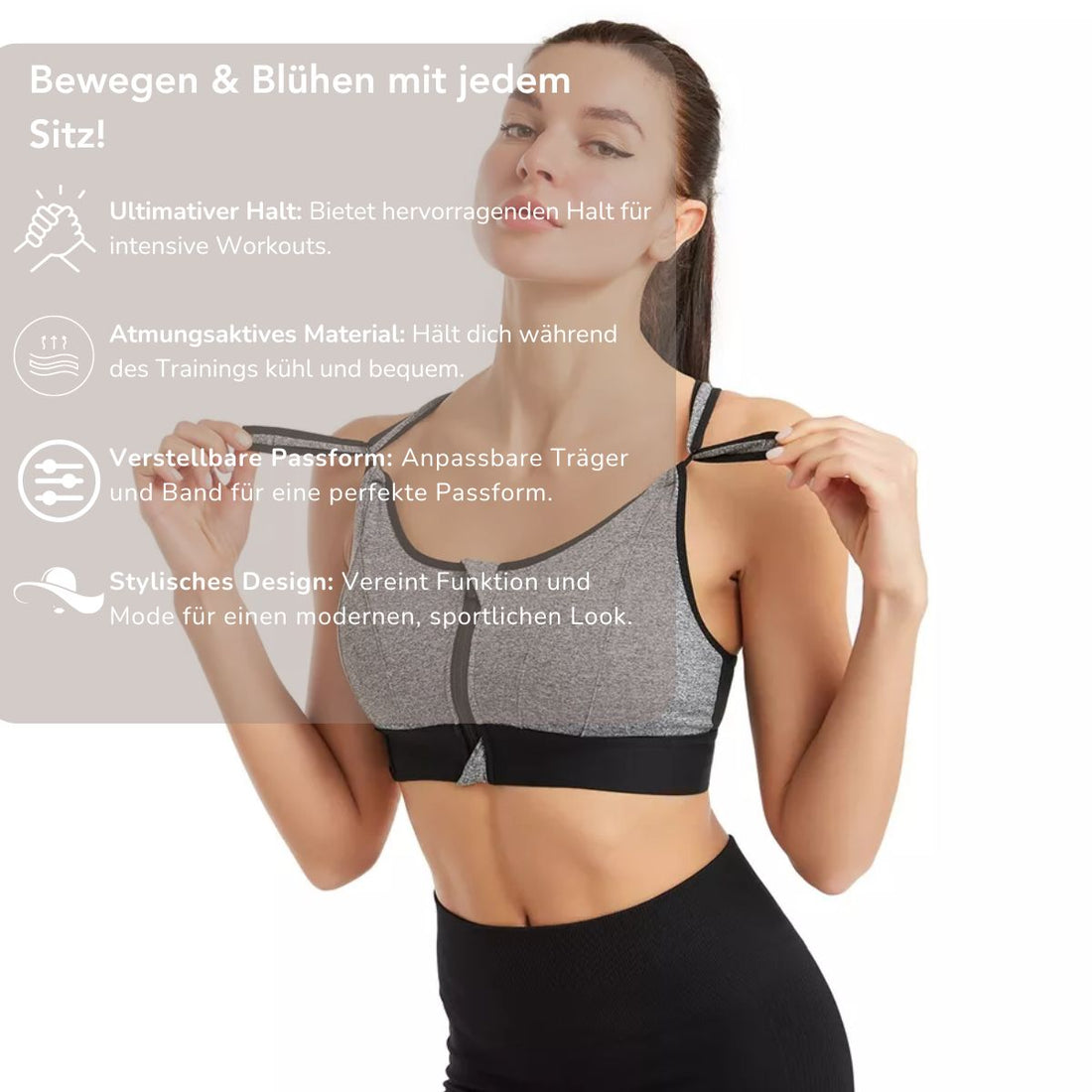 Serenosole™ slanke en chique sportbeha | Ultiem comfort en ondersteuning voor elke training | Best Fit sportbeha 2024 (GRATIS een tweede toevoegen)