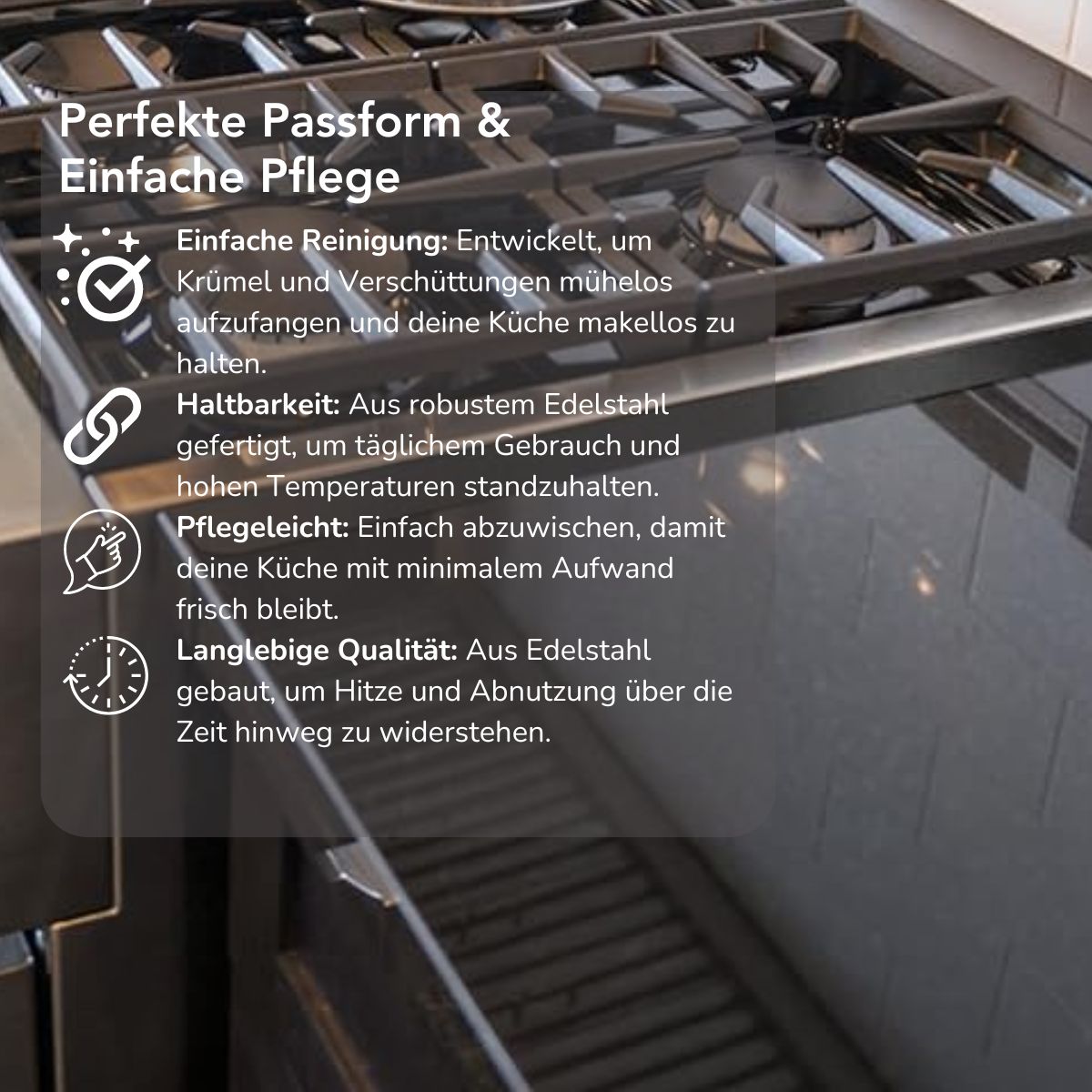 Serenosole™ SteelGap roestvrijstalen gatenvuller | Naadloze deksel met duurzaam roestvrij staal | Beste oplossing tegen Splete 2024 (1+1 GRATIS)
