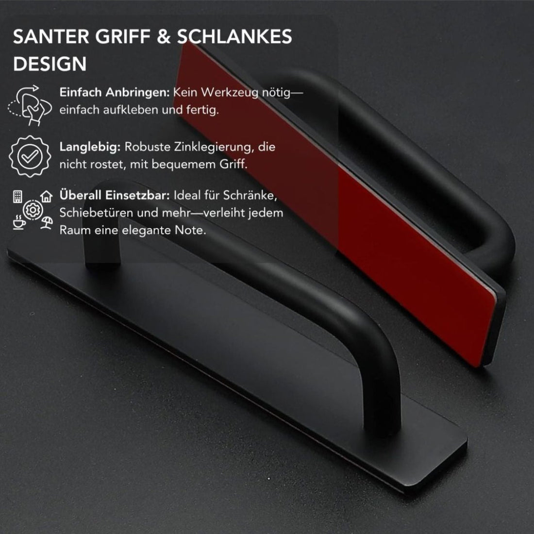 Serenosole™ StickMate-kasthandgreep | Zelfklevende kastgrepen | Meest populaire kastgrepen 2024 (1+1 GRATIS)
