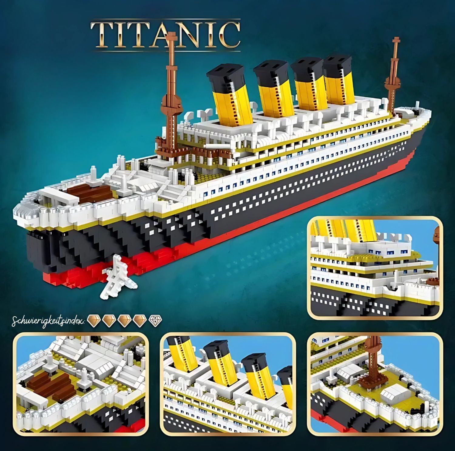 Serenosole™ ShipCraft Titanic-Bausatz | Erschaffe ein legendäres Schiff mit deinen eigenen Händen