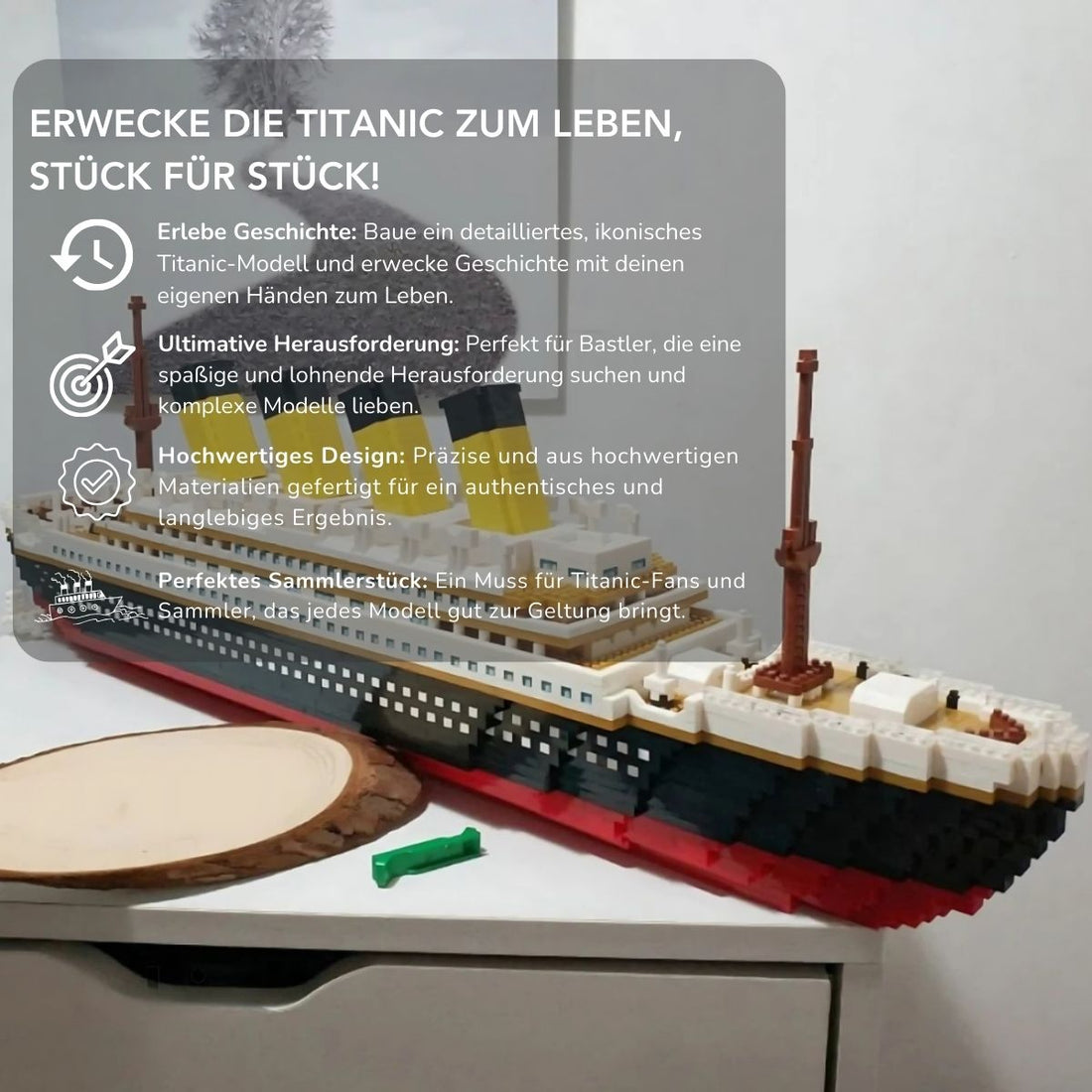 Serenosole™ ShipCraft Titanic-Bausatz | Erschaffe ein legendäres Schiff mit deinen eigenen Händen