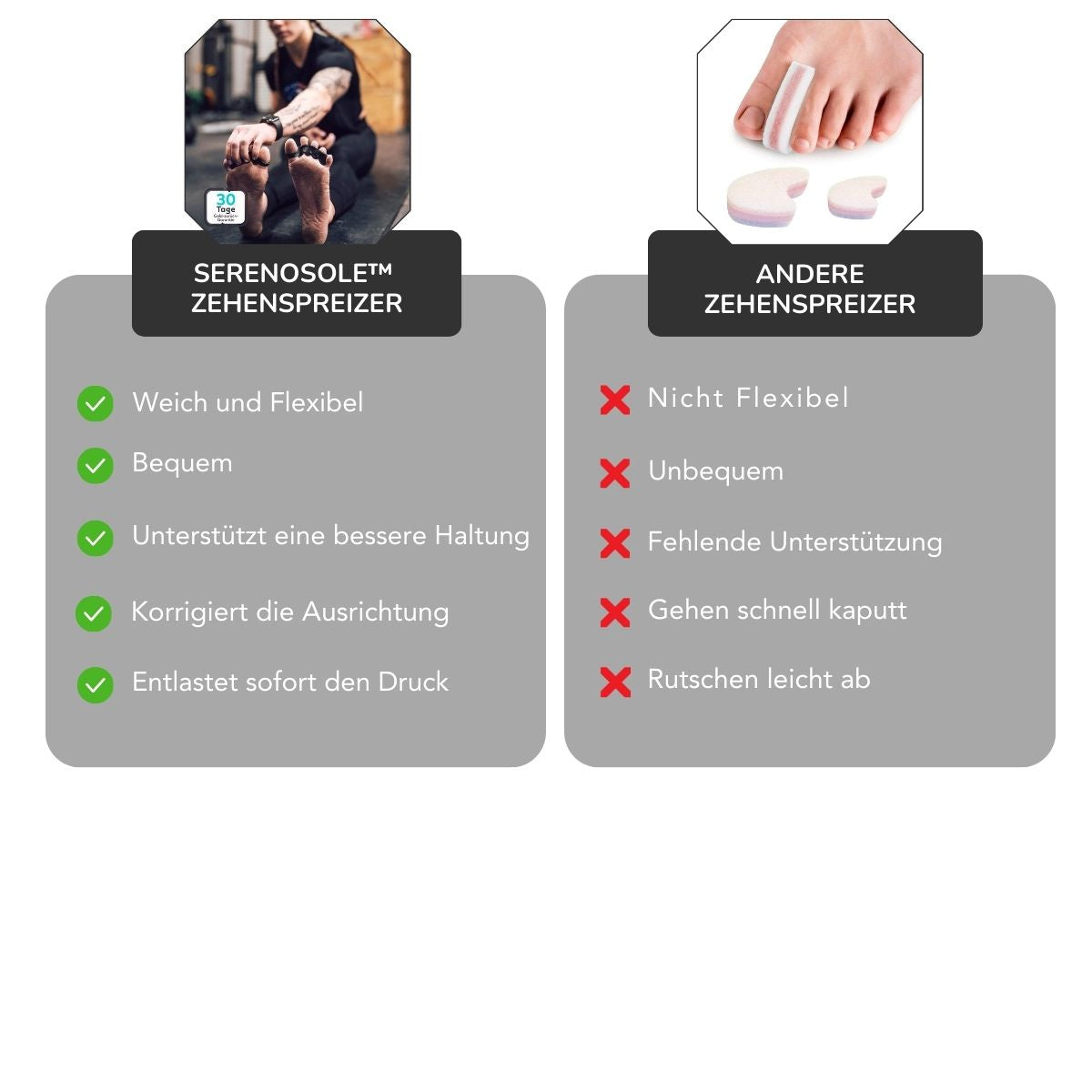 Serenosole™ FlexiToe | Dehne, richte aus und entspanne deine Zehen (1+1 GRATIS)