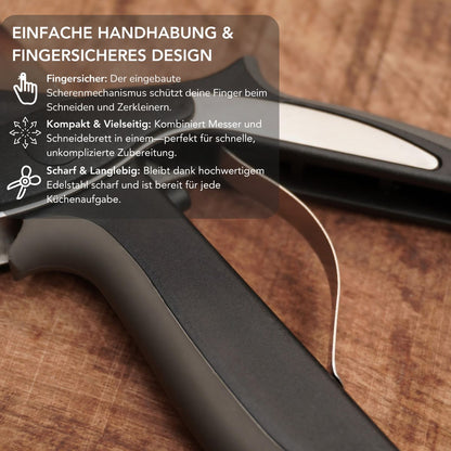 Serenosole™ CutMaster 2-in-1 keukenhulpmiddel | Gemakkelijk snijden en vingerbescherming | Beste keukensnijder 2024