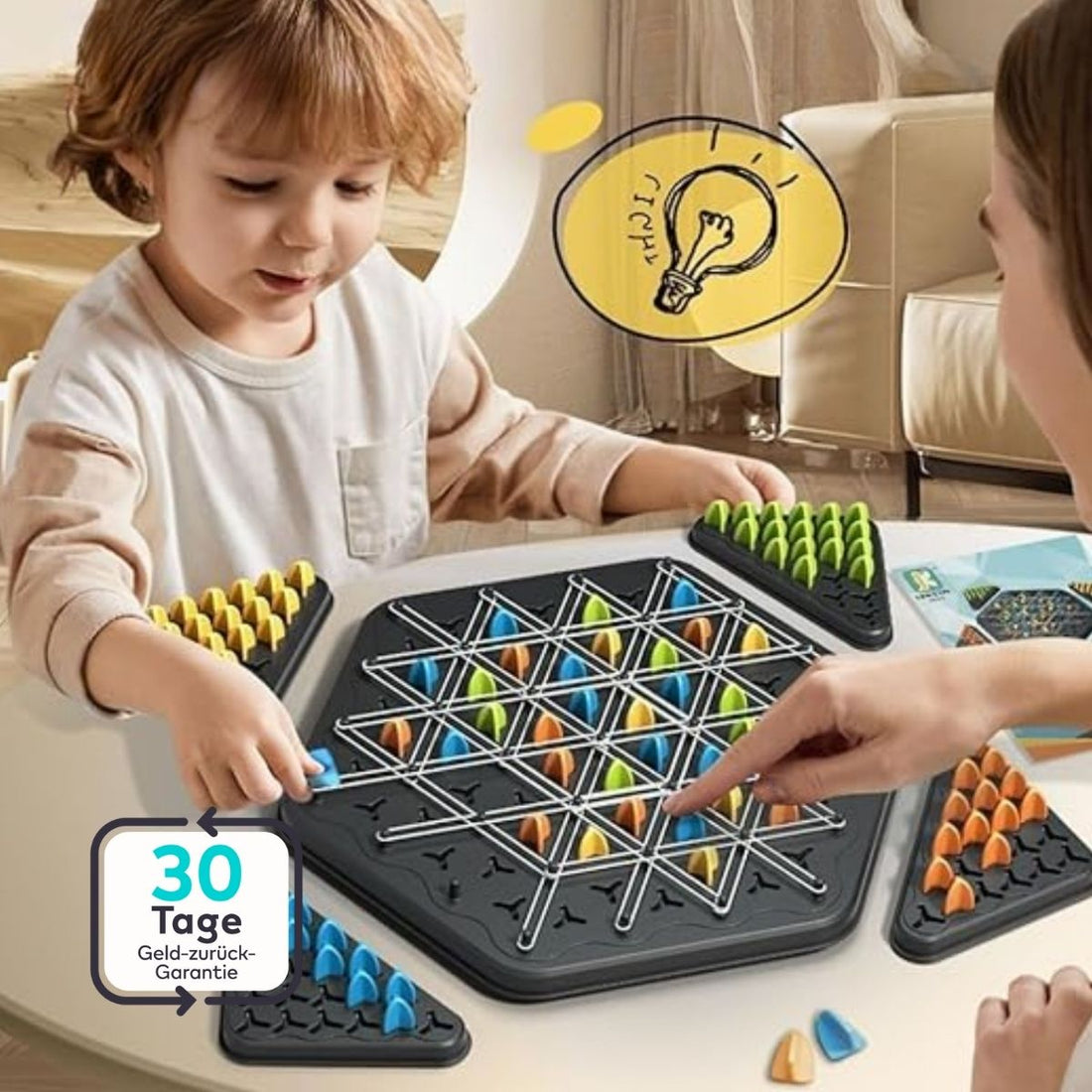 Serenosole™ StrategiQuest Triangelspiel | Portabel und Spaß für alle Altersgruppen | Strategischer Spaß, Überall 2024