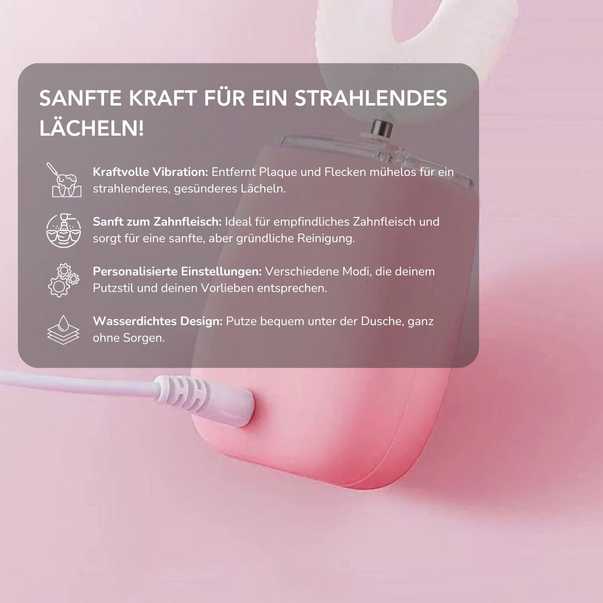 Serenosole™ VibrantSmile | Reinigt deine Zähne wie ein Profi mit kraftvollen Vibrationen | Perfekte Zahnbürste 2025