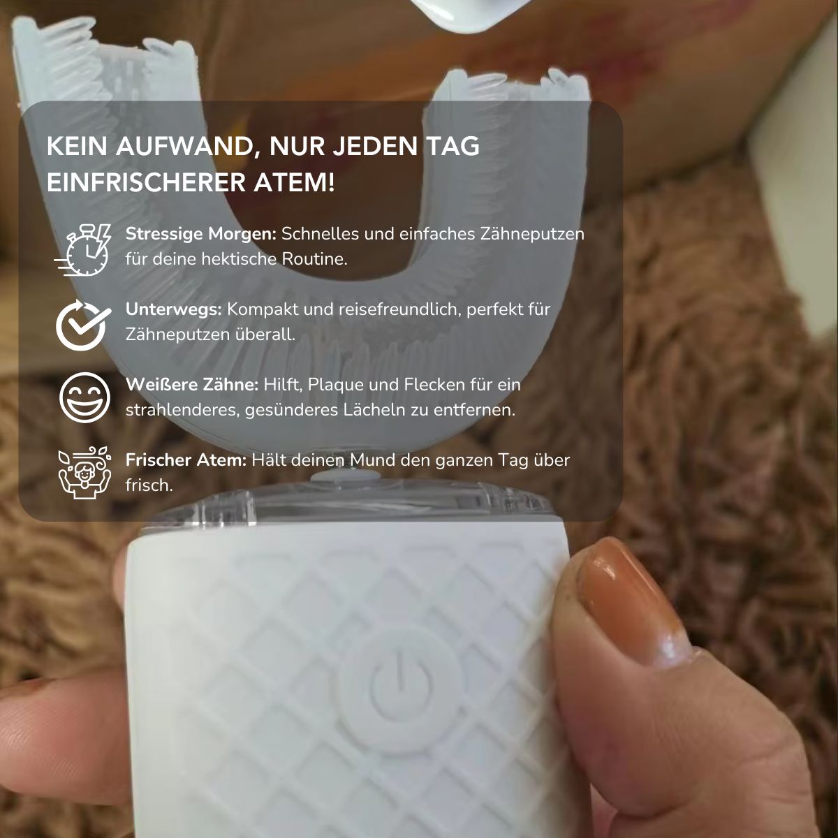 Serenosole™ VibrantSmile | Reinigt deine Zähne wie ein Profi mit kraftvollen Vibrationen | Perfekte Zahnbürste 2025