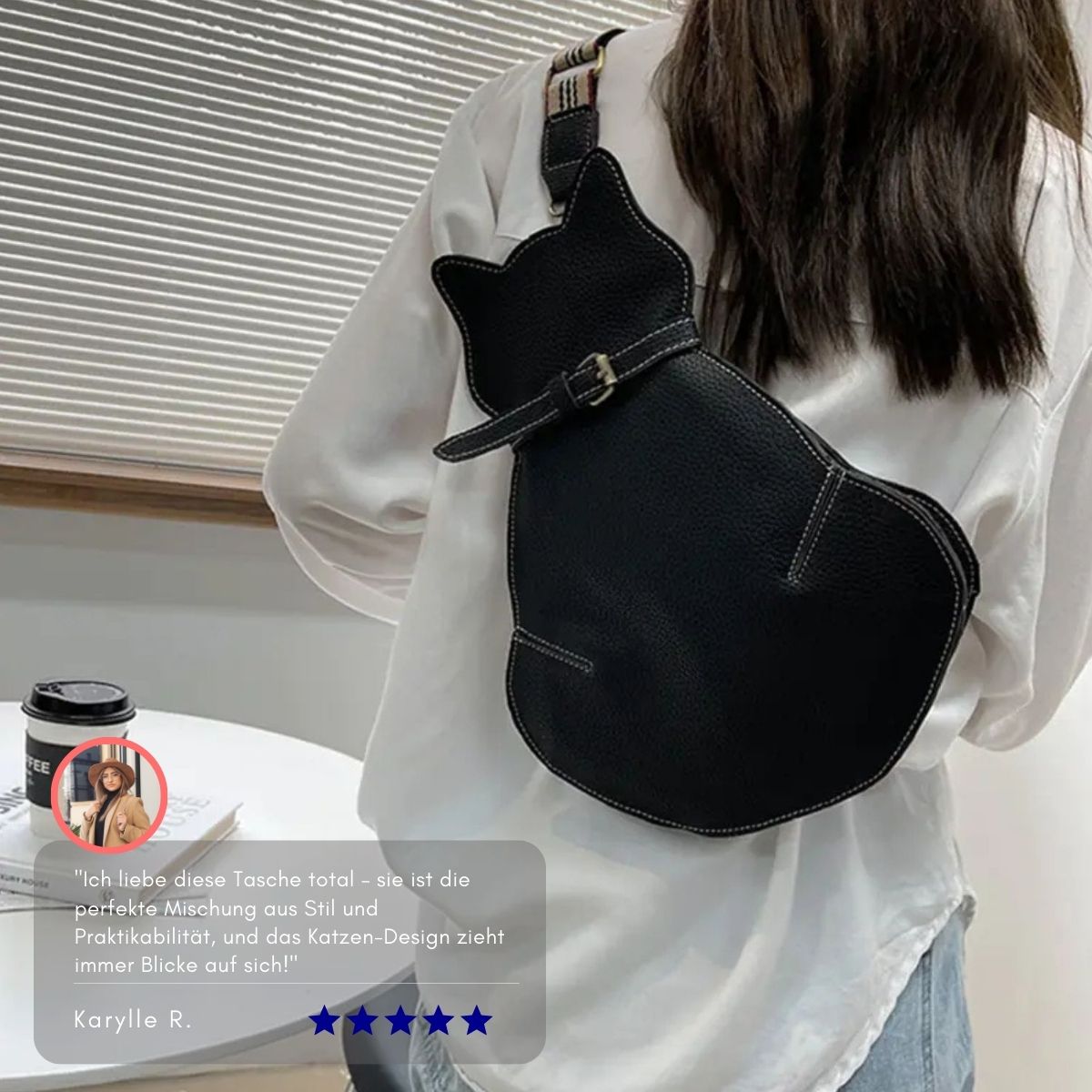 Serenosole™ PurrLeather Katzenledertasche | Weiches Lederdesign, sanft zum Fell und langlebig!