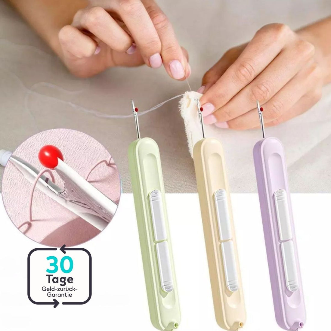 Serenosole™ SnapStitch 2-in-1 Nadeleinfädler Nahttrenner | Fädelt deine Nadel in Sekunden ein und hilft dir, Fehler mühelos zu korrigieren (2+1 GRATIS)